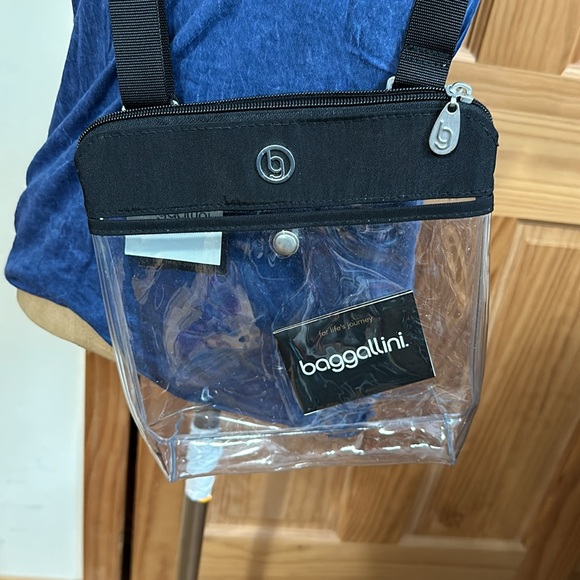 baggallini CLEAR CROSSBODY BAG water resistant NWT - Picture 2 of 14